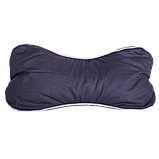 Ортопедична подушка для шиї з гречаного лушпиння "Кісточка" 32х12 см Olvi, фото 2