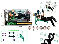 Лялька 29см, JJ8716-1Q хлопець в спортзалі, аксесуари, в коробці р.30*13*16 см, фото 2
