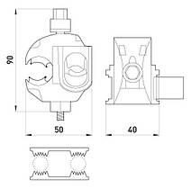Проколювальний затискач e.pricking.clamp.pro.25.95.2.5.35. 25-95 кв.мм/2.5-35 кв.мм, E.NEXT (p028007), фото 3