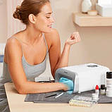 Манікюрний набір з 217 елементів, включає УФ-лампу, УФ-гель, французький гель Silver Crest SNS45B4, фото 6