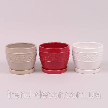 Горщик керамічний Мікс К18.002.13, фото 1