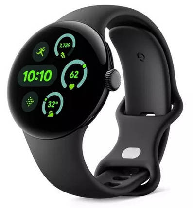 Smart Watch Google Pixel Watch 3 45mm Bluetooth / WiFi Matte Black/Obsidian Band Global version, фото 1