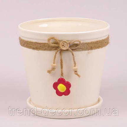 Горщик керамічний К25.001 1л., фото 1