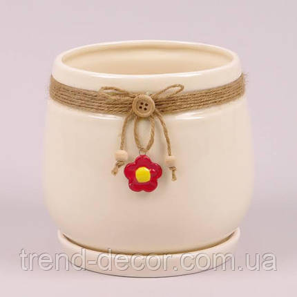 Горщик керамічний К25.003 0.7л., фото 1