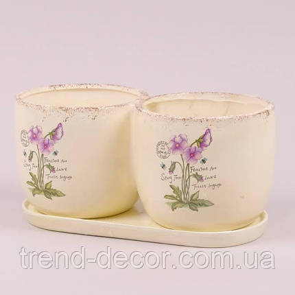 Горщик керамічний Подвійний К1.218.27, фото 1