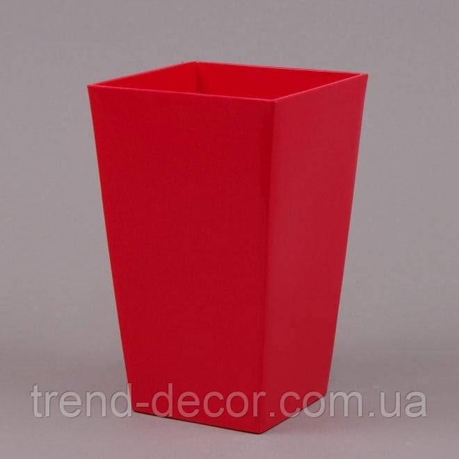 Горщик Urbi Square кораловий 12х12см.