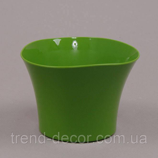 Горщик пластмасовий Примулка зелений 12см.
