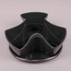 Горщик для зелені графітовий