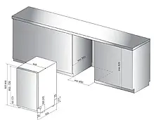 Посудомийна машина Whirlpool WSIO 3O34 PFE X 44,8см Автоматичне відкривання дверей Шухляда для столових приборів, фото 5