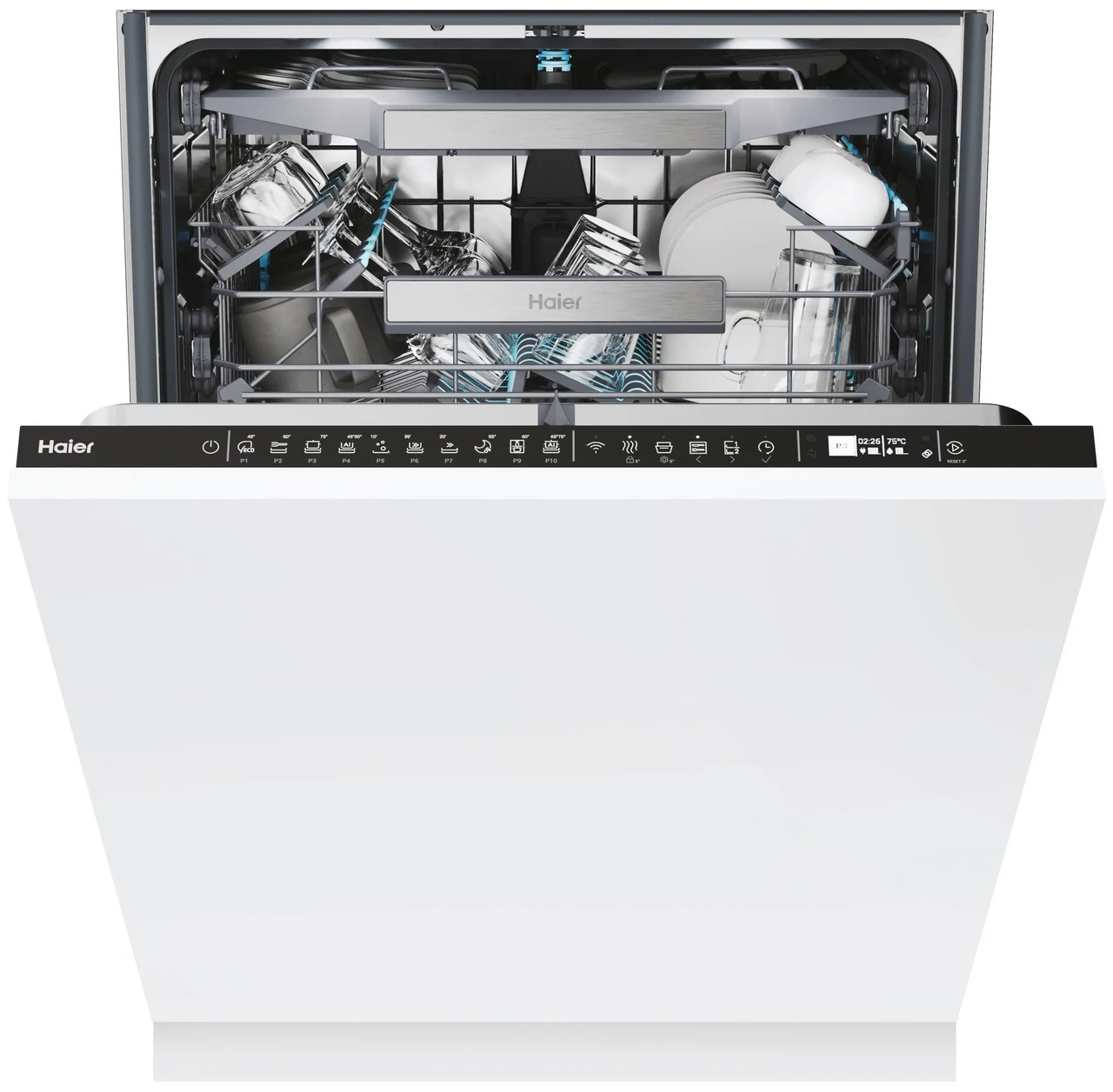 Посудомийна машина Haier I-Pro Shine Series 6 XI 4A4M4PB 59,7см Автоматичне відкривання дверей Шухляда для столових приборів