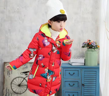 Дитяча тепла демісезонна куртка для дівчинки "Лялечка"