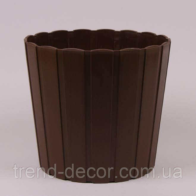 Горщик пластмасовий Boardee Basic коричневий 12см.