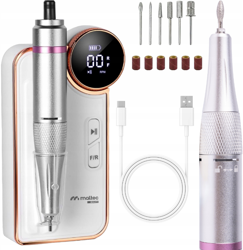 Фрезер для манікюру акумуляторний MalTec ND-6 50W (Польща)