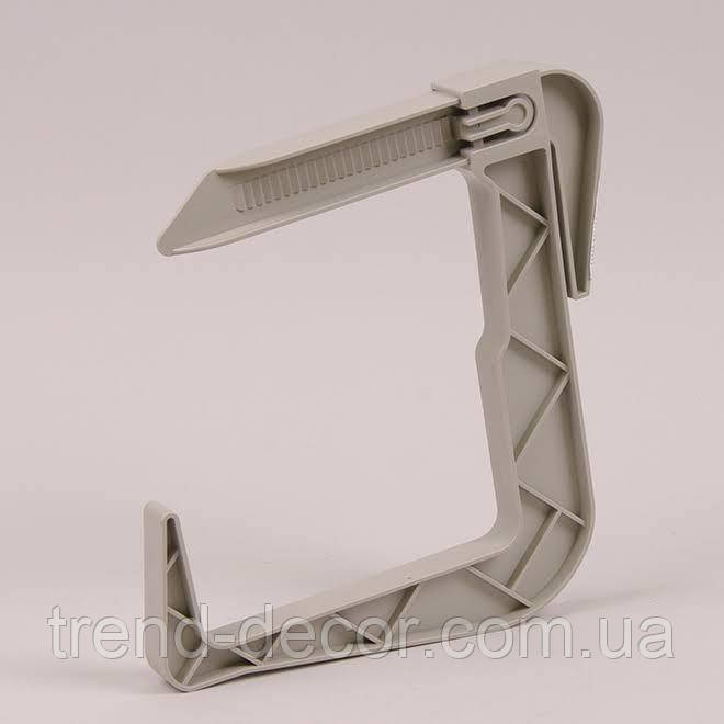 Кріплення для балконних ящиків світло-сіре