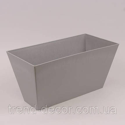 Горщик пластмасовий Tubus Case Beton Effect бетон 60см., фото 1