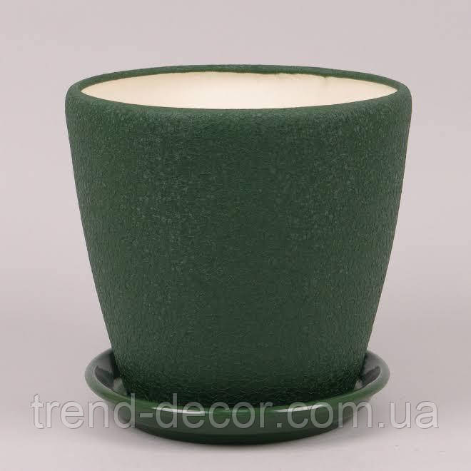 Горщик керамічний Грація шовк хакі 2.3л.