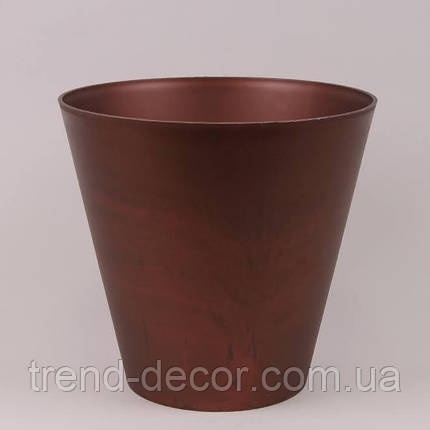 Горщик пластмасовий Tubus Corten кортен 30см., фото 1
