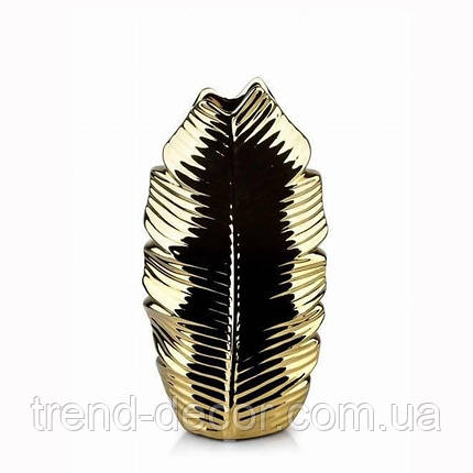 Ваза керамічна LEAF GOLD H-27.5 см. 36021, фото 1