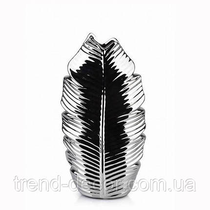 Ваза керамічна LEAF SILVER H-27.5 см. 36022, фото 1
