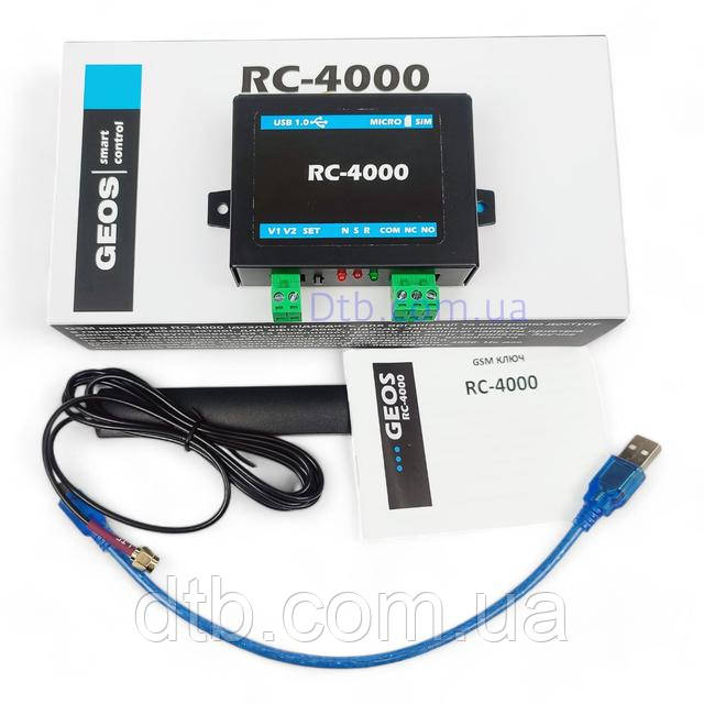 GEOS RC-4000 GSM контроллер ключ модуль для воріт шлагбаума до 4000 абонентів керування з телефона дзвінком або смс GGEOS RC-4000 GSM контроллер ключ модуль для воріт шлагбаума до 4000 абонентів керування з телефона дзвінком або смс