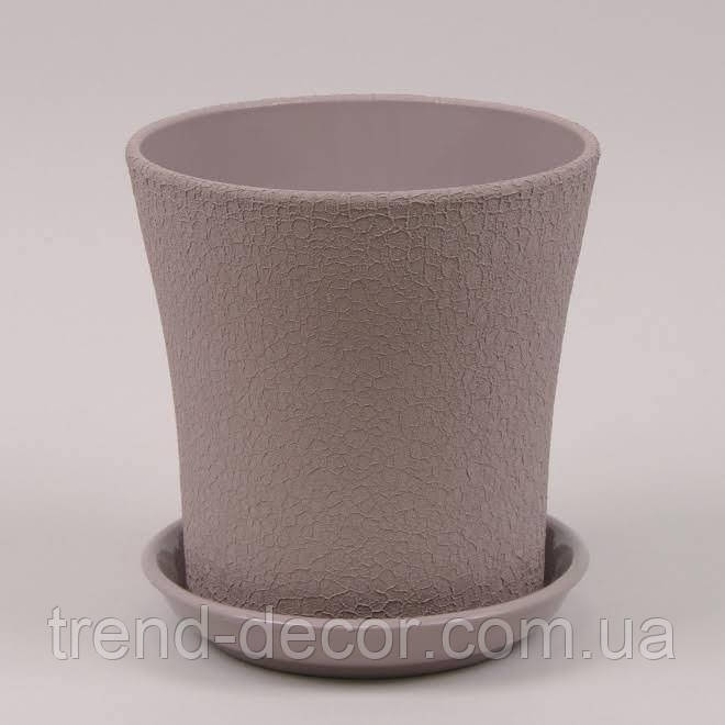 Горщик керамічний Вуаль шовк аметистовий 4л.