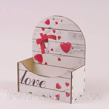 Кашпо дерев'яне "LOVE" 30992, фото 1