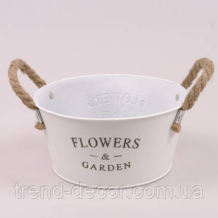 Кашпо металеве Flowers & Garden 37711, фото 1