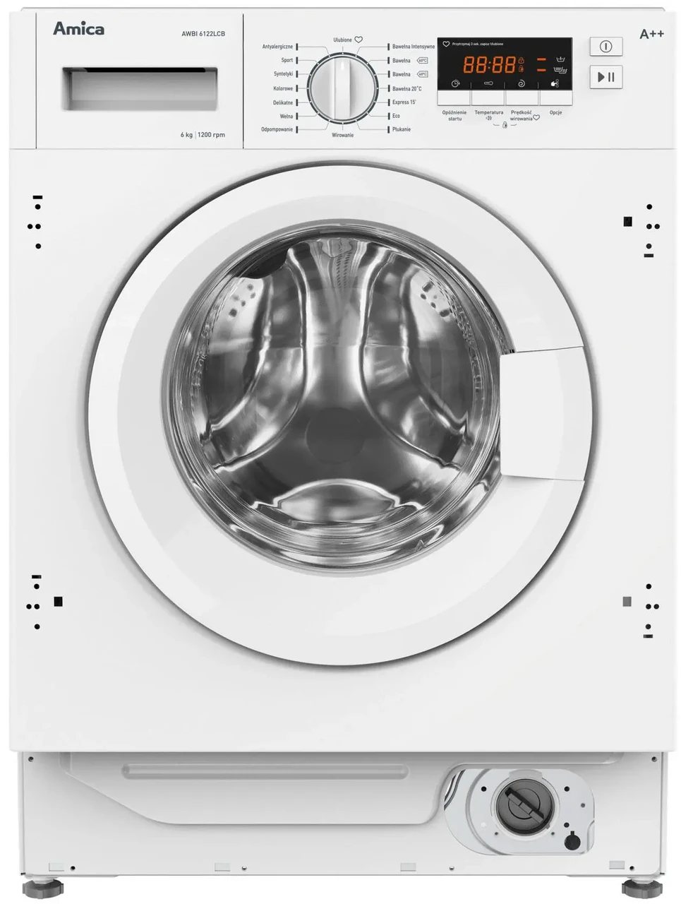 Пральна машина Amica AWBI6122LCB 6кг 1200об/хв