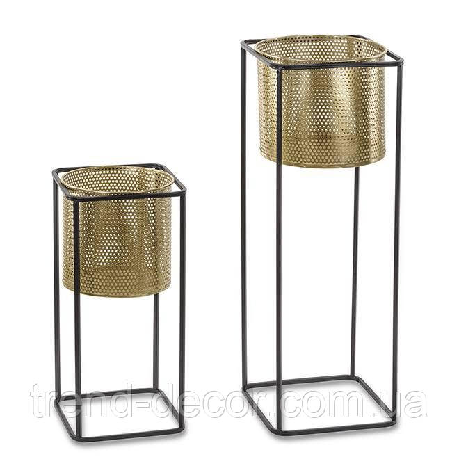 Комплект металевих підставок для квітів 2 шт. 34219