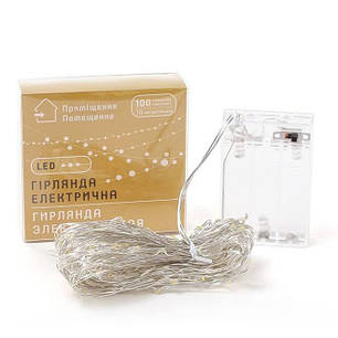 Гірлянда LED тепле світло 100 світлодіодів 10 м. 12530, фото 1