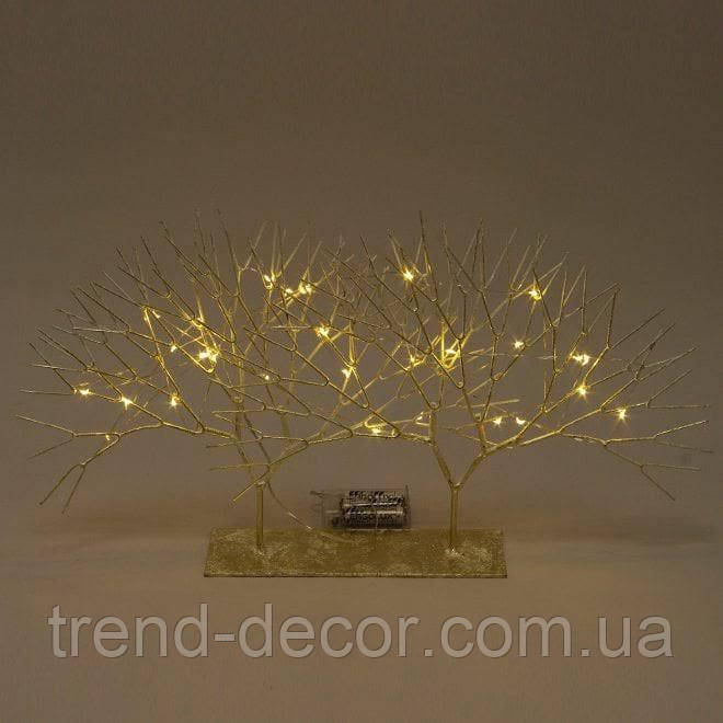 Декорація металева Дерево з LED-підсвіткою 28 см. 21253