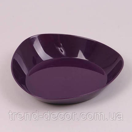 Підставка пластмасова Трикутна сливова 13.5см., фото 1