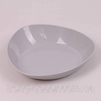 Підставка пластмасова Трикутна сіра 15.5см., фото 1