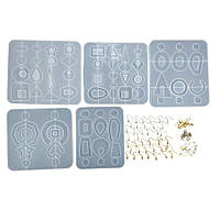 Набір молдів форм для виготовлення сережок з епоксидної смоли 248 предметів