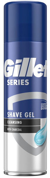 Гель для гоління Gillette Series "Cleansing with Charcoal" (200мл.)