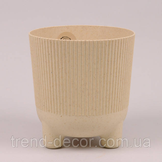 Горщик пластмасовий ARIA JUMPER ECO пісочний 18 см.