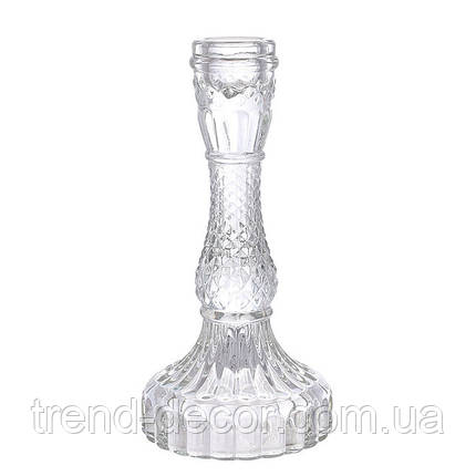 Підсвічник скляний Crystal H-17 см. 33648, фото 1