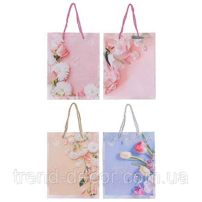 Пакет подарунковий мікс 18х10х23 (12 шт.) 33515