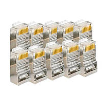 Конектор  RJ-45 GEAR САТ.5E 8P8C FTP екранований (уп 50шт)