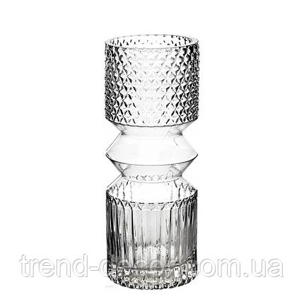 Ваза скляна Serenite H-30 см. 35990, фото 1