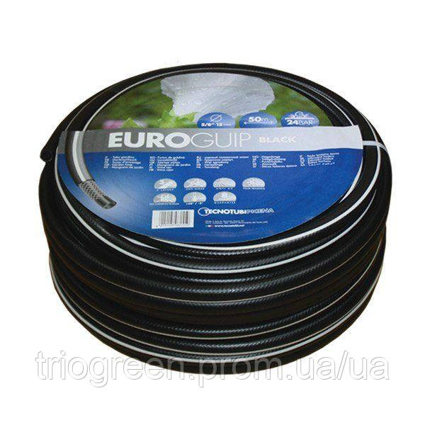 Шланг садовий Tecnotubi Euro Guip Black для поливу діаметр 3/4 дюйма, довжина 25 м (EGB 3/4 25)