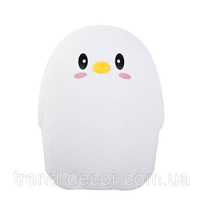 Нічник силіконовий Пінгвін 12.5 см. 42202