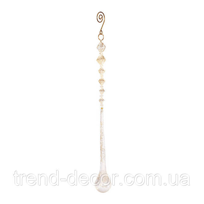 Акрилова підвіска Крапля з глітером 31 см. 13823