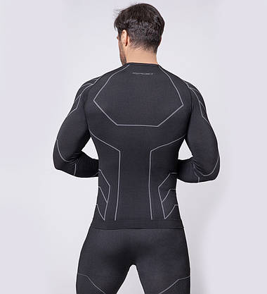 Комплект термобілизни чоловічий SPAIO Rapid SET XXL Black/Grey, фото 4