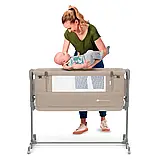 Ліжечко приставне Kinderkraft Neste Grow Beige (регулювання висоти, регулювання нахилу), фото 10