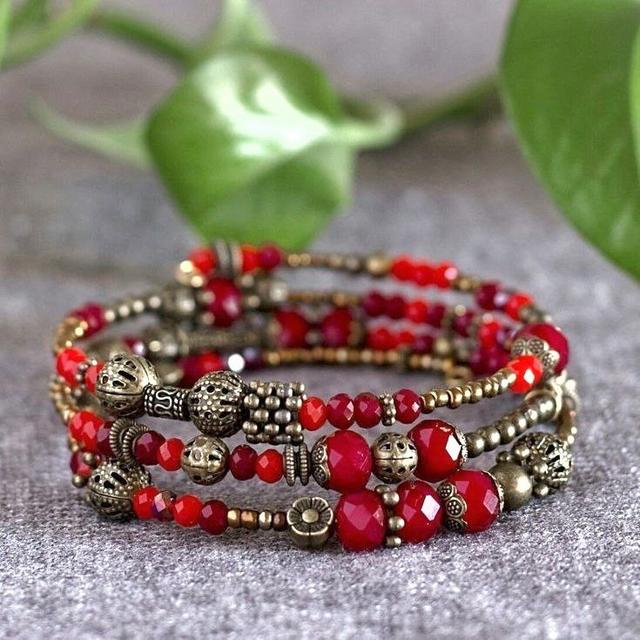 Многорядний браслет на дроті з пам'яттю