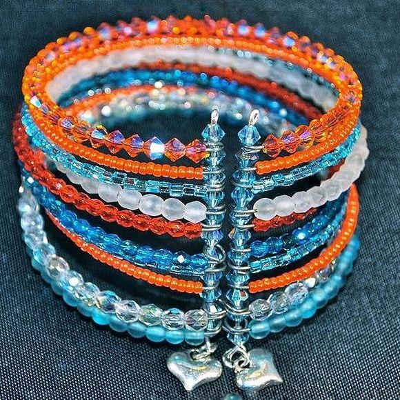 Багатошаровий браслет на дроті меморі