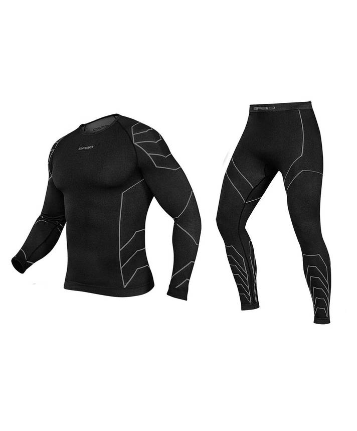 Комплект термобілизни чоловічий SPAIO Rapid SET XXL Black/Grey, фото 1