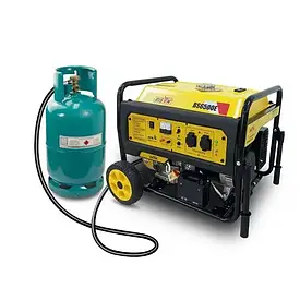 Генератор газ/бензин BISON 5/5.5 кВт однофазний, 4-тактний, 25л