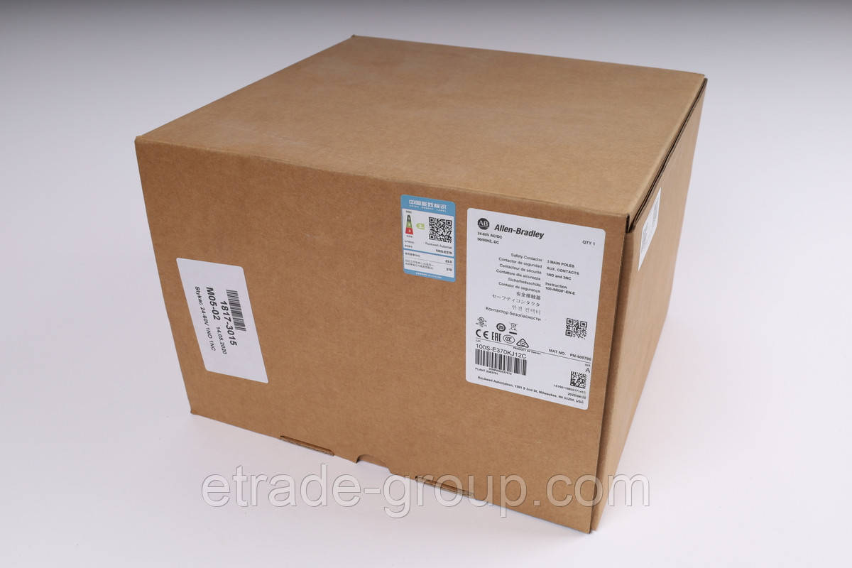 Контактор безпеки IEC на 370 А, 24-60V, 50-60Hz/24-60V DC Allen-Bradley 100S-E370KJ12C, фото 1